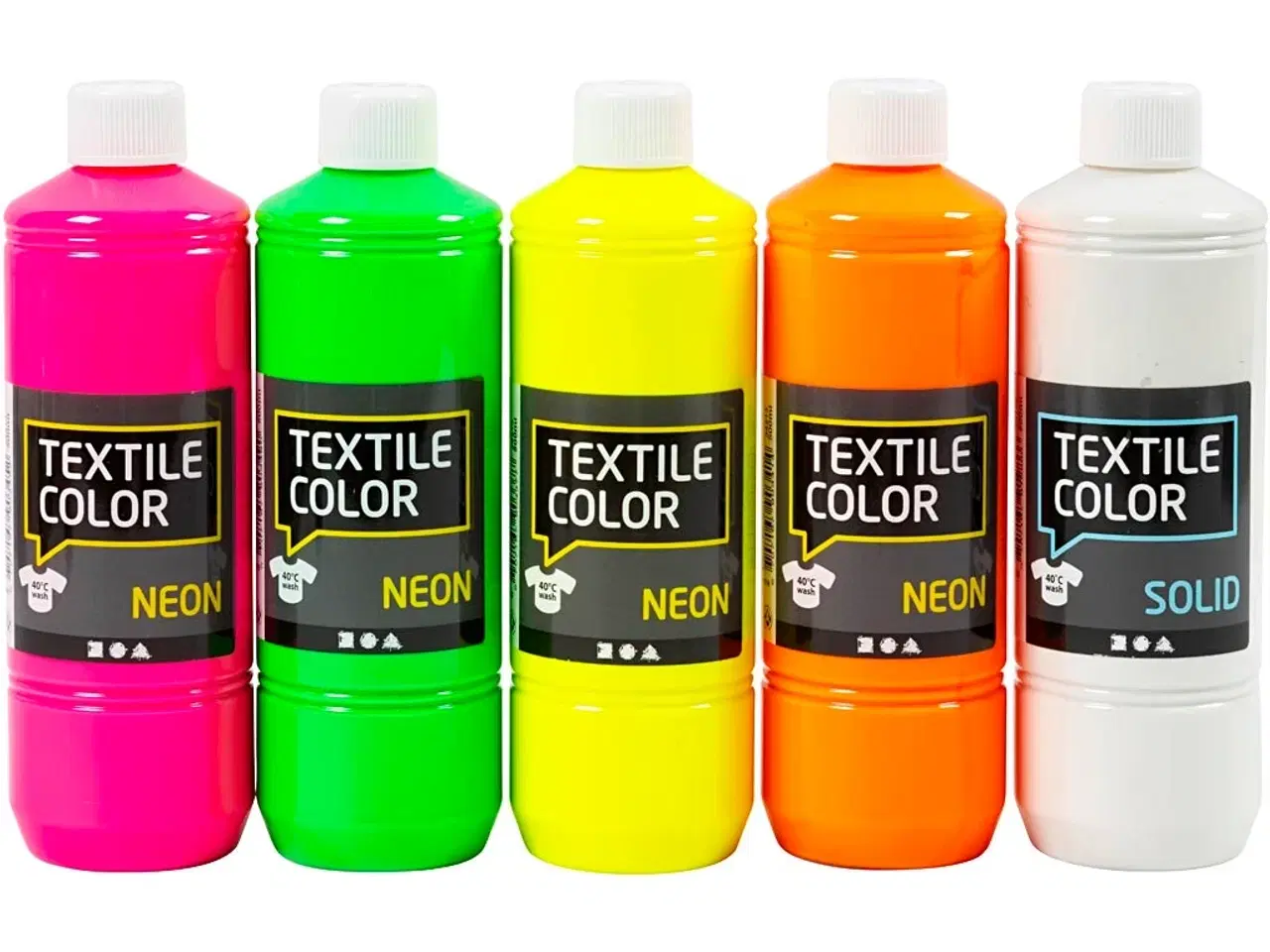 Billede 1 - Textile Color - 5x500ml, Ass. Farver til Tekstiler