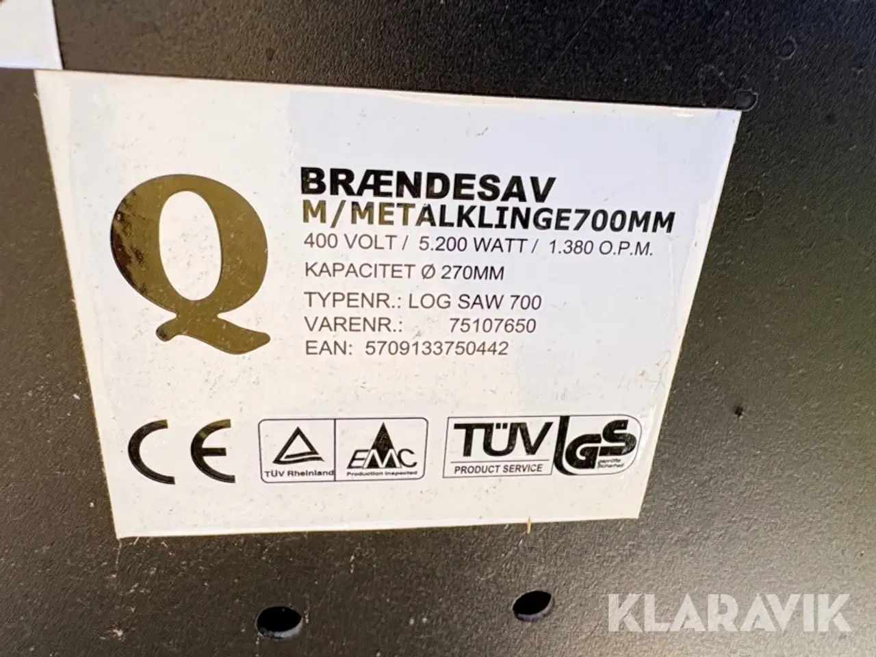 Billede 5 - Brændesav 700mm Q Log Saw 700