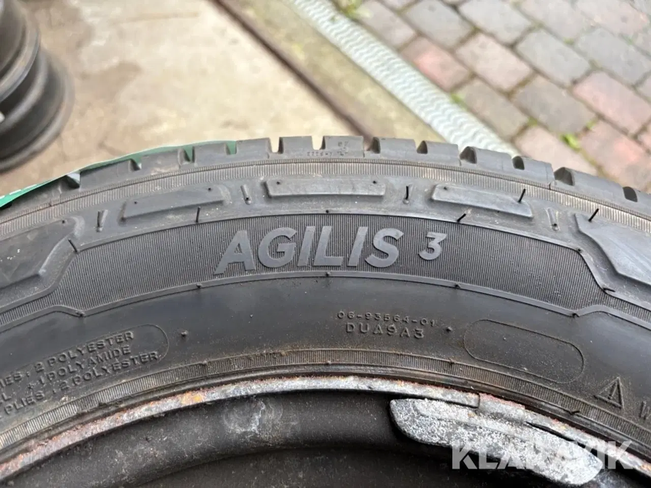 Billede 5 - Dæk på stålfælge Continental + michelin 4 styk