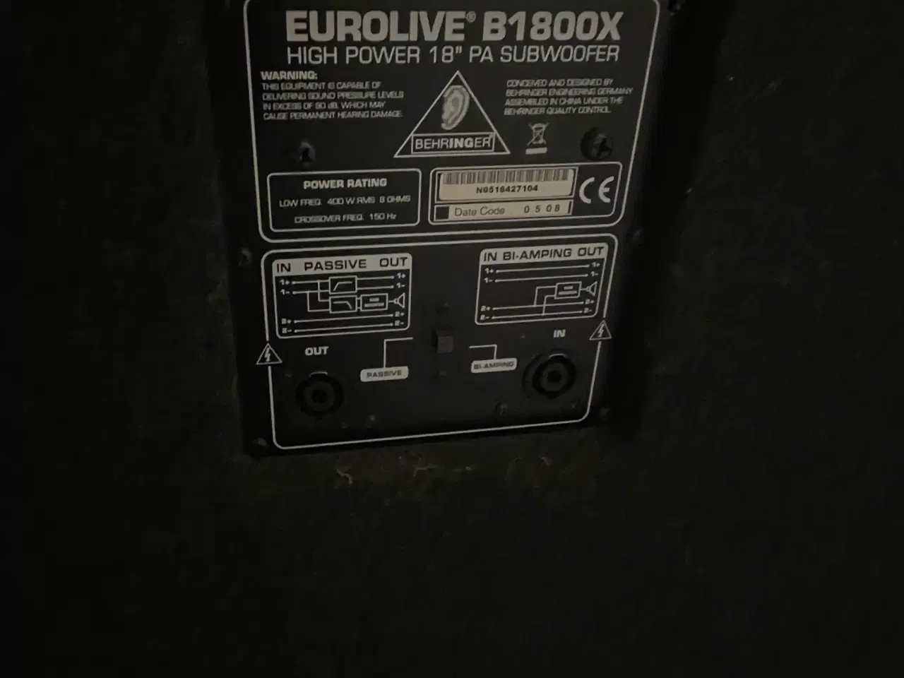 Billede 7 - Pa system Højttaler (Dynacord) (Behringer)