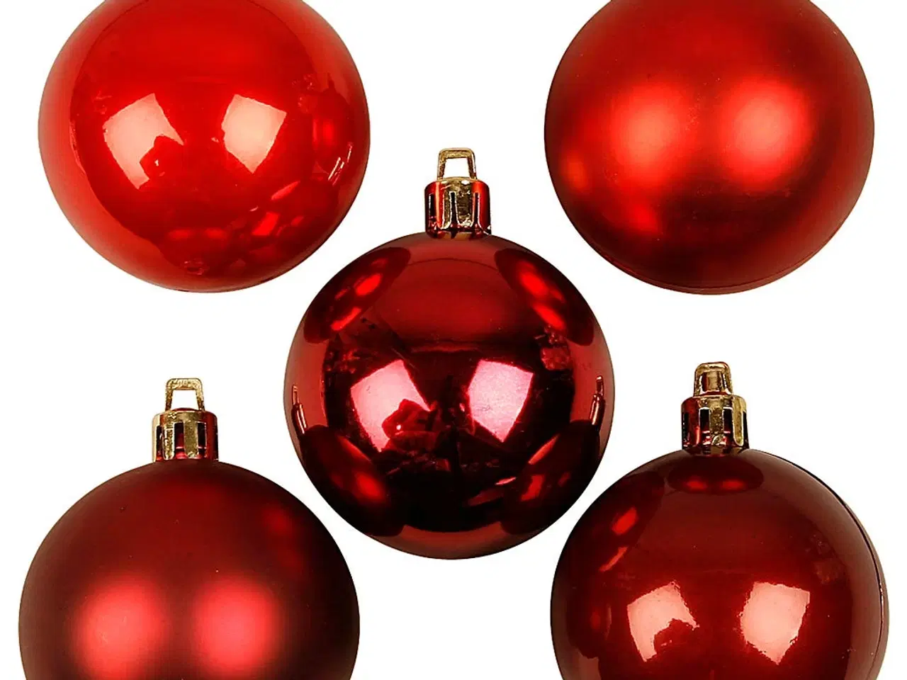 Billede 1 - 20 Røde Julekugler 6 cm - Elegance til Dit Juletræ