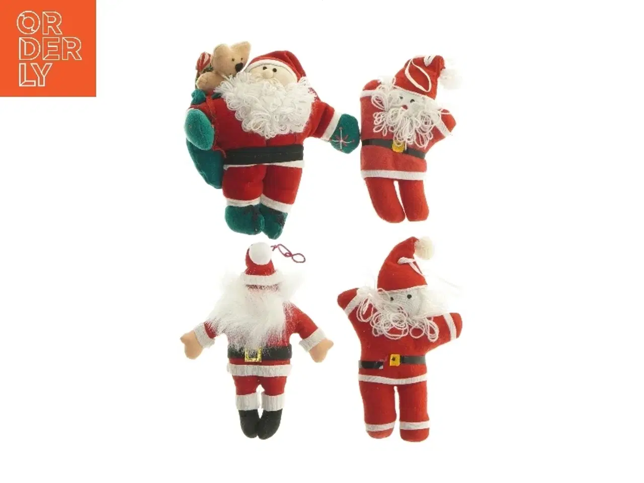 Billede 1 - Fire julemand pyntegenstande (str. 16 cm)