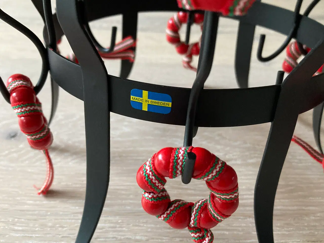 Billede 4 - Jule lysestage med træ figurer