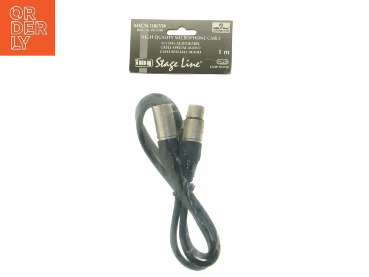 Billede 1 - XLR Mikrofonkabel fra Neutrick Connected (str. 1 m)