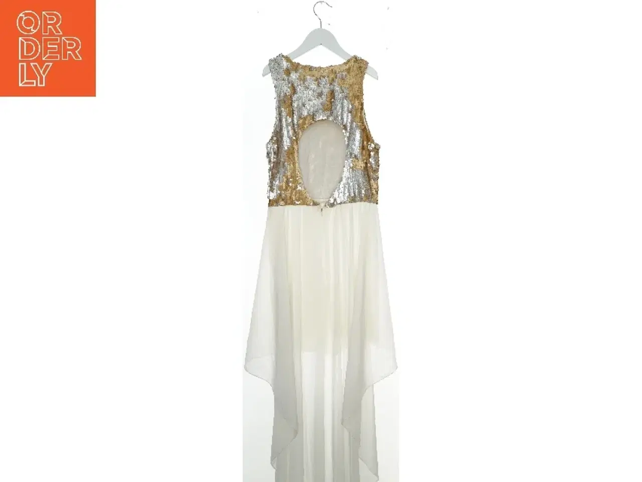Billede 2 - Festkjole med pailletter og chiffon fra Zack (str. 152)