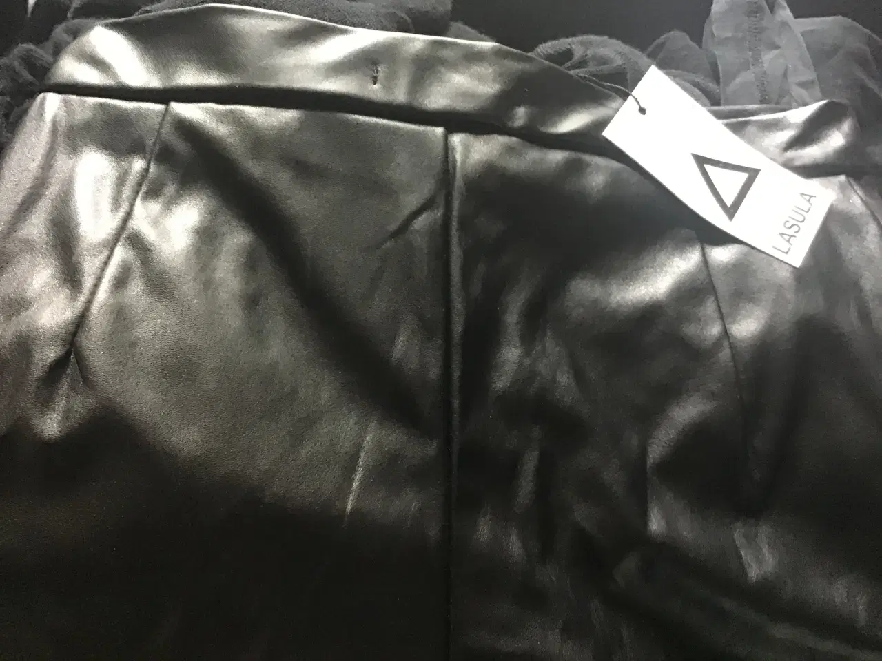 Billede 3 - Læderbukser imiteret sorte