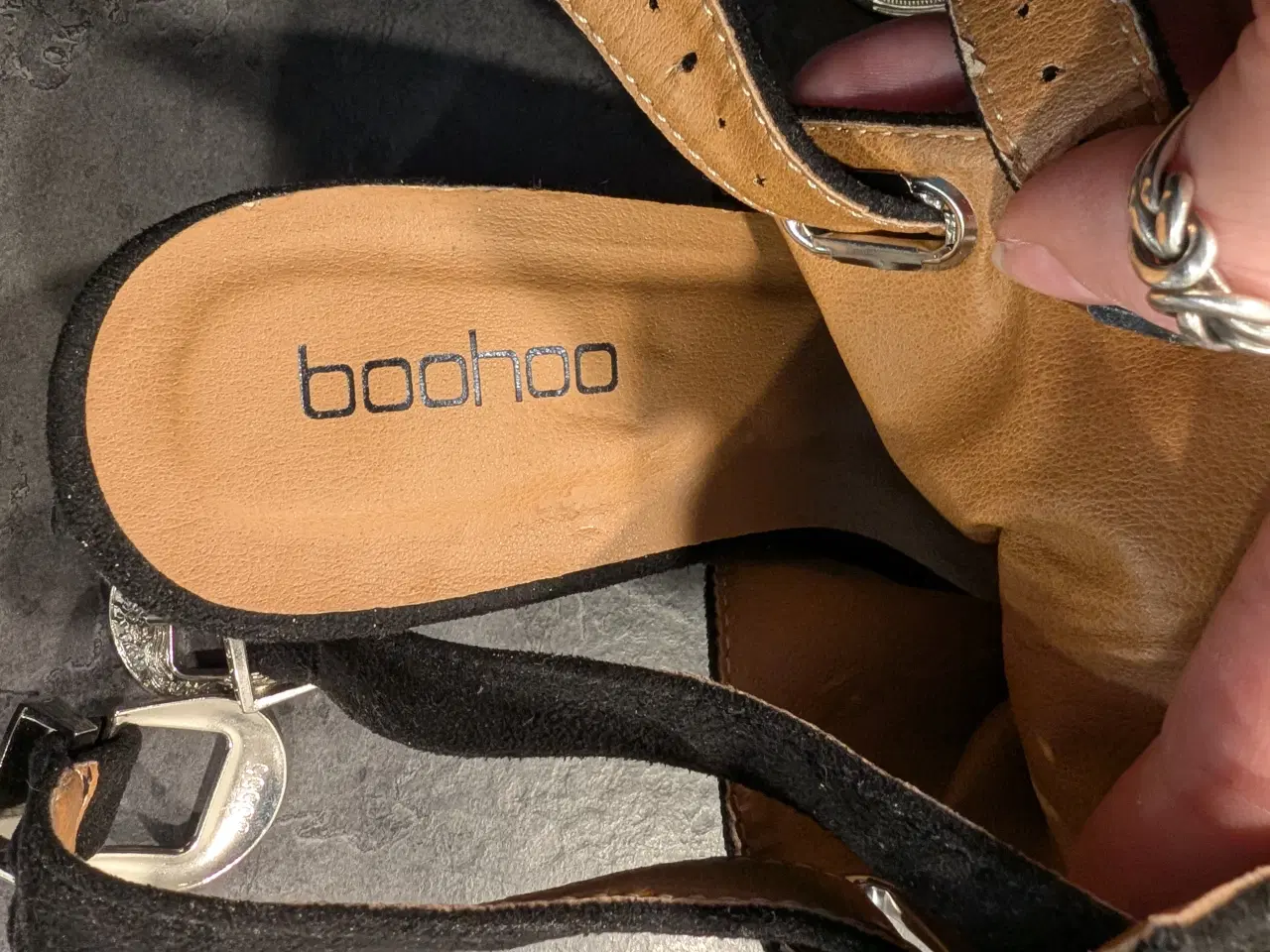 Billede 4 - Boohoo højhælede sandaler str. 36 sort