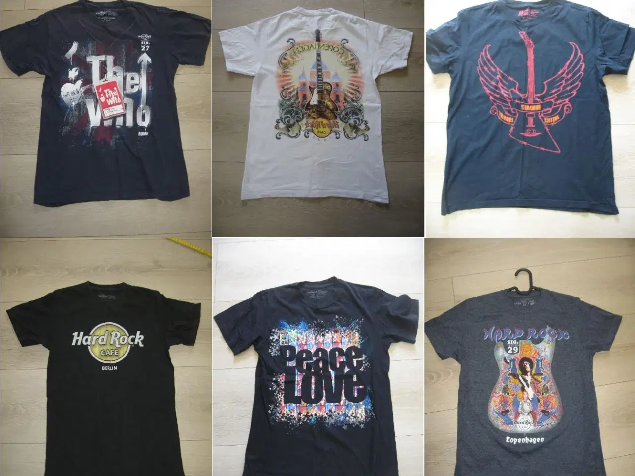 Billede 1 - 6x Hard Rock T-shirts str S - Alle 6 for KUN 200kr