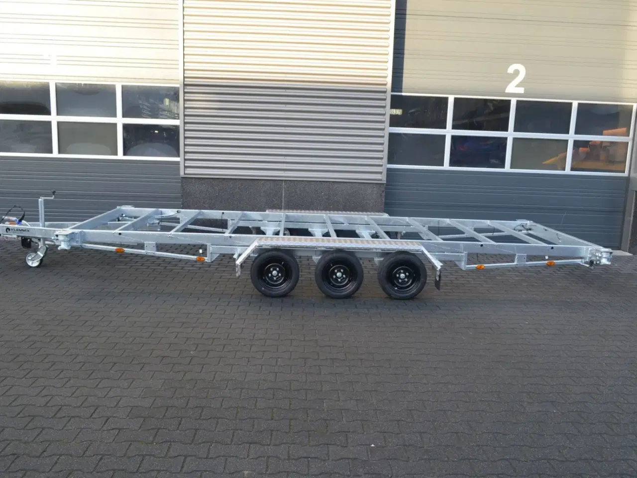 Billede 1 - Vlemmix containertrailer 20 fod 3500 kg - 3 aksler