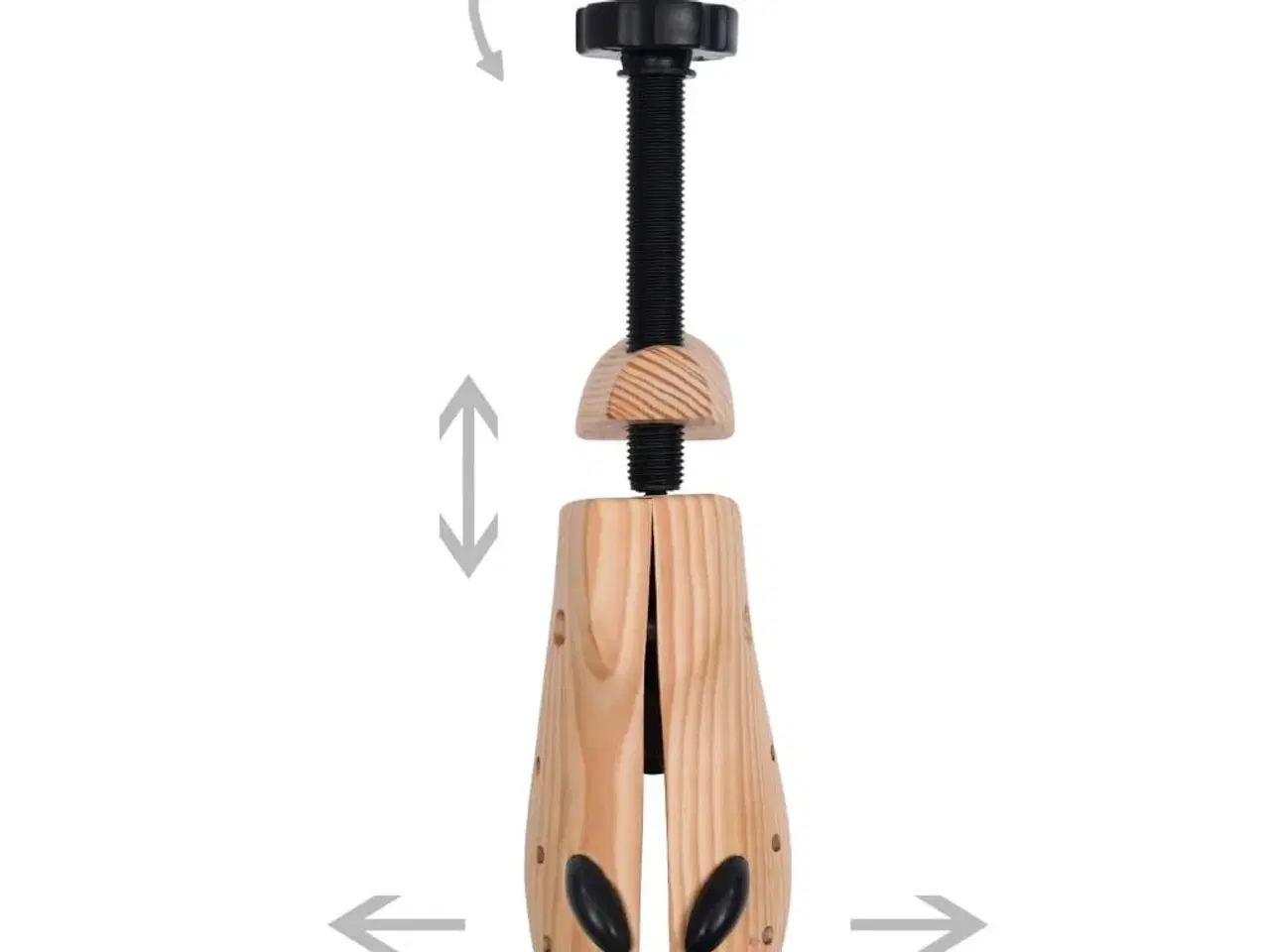 Billede 7 - Skotræer 2 par str. 41-46 massivt fyrretræ