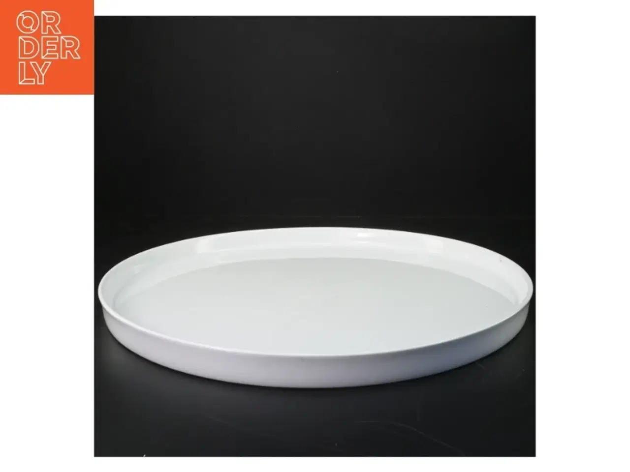 Billede 2 - Stor rund hvid kage/tapastallerken fra IKEA (str. Ø 37 cm)