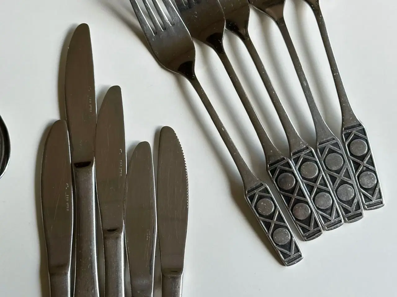 Billede 4 - Retro bestik til 6 personer, rustfrit stål