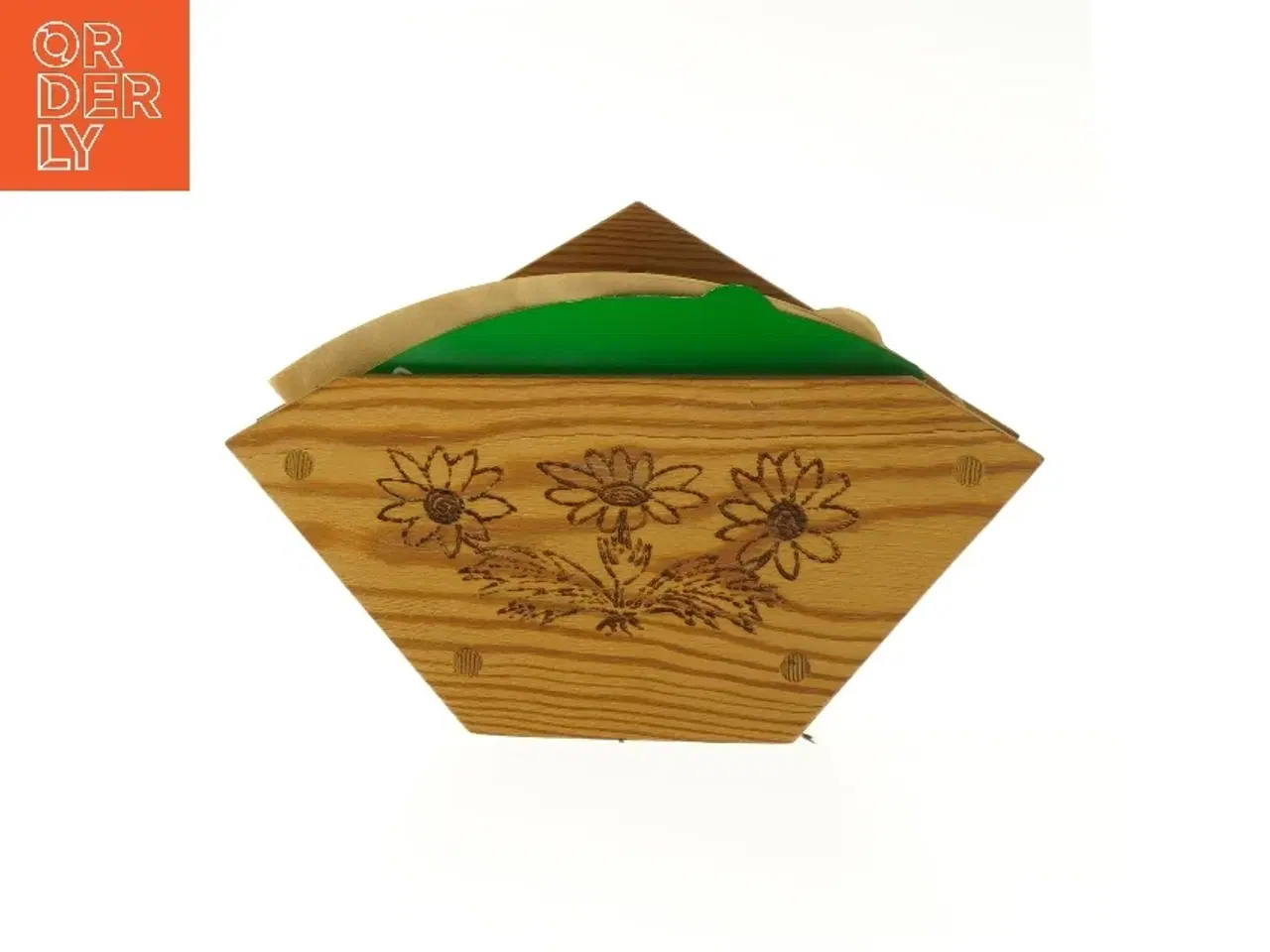 Billede 1 - Træholder til kaffefiltre (str. 14,5x22x7 cm)