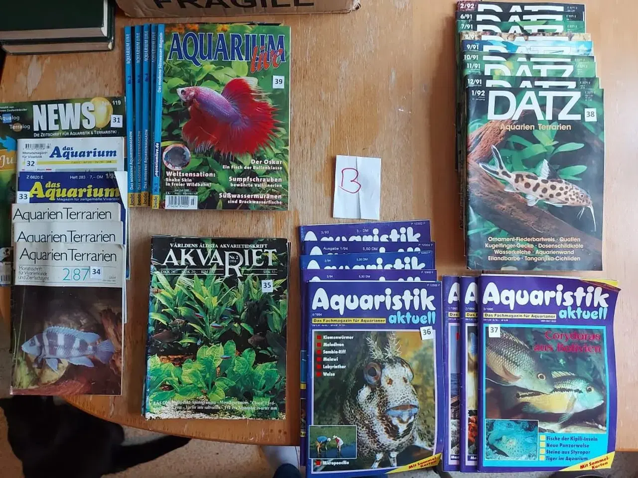 Billede 6 - Hard back Aquarien atlas + blade (Skal væk nu)