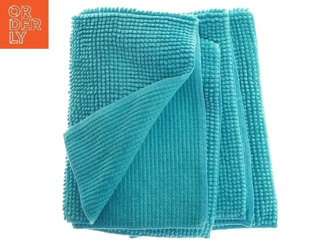 Billede 2 - Turkis tekstilmåtter (str. 2 stk 61x91 cm)