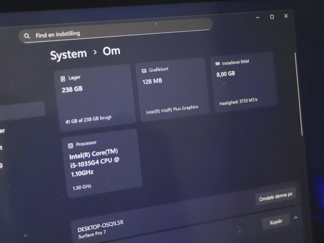 Billede 9 - Microsoft Surface Pro 7 - 10. gen Core i5 - 256 GB