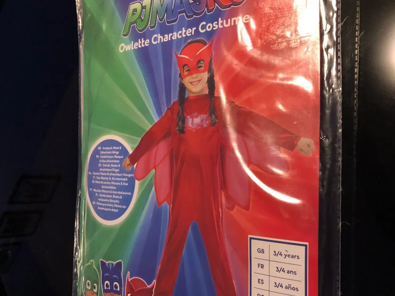 Billede 2 - Fastelavnsdragt/Udklædningsdragt PJMASKS OWLETTE