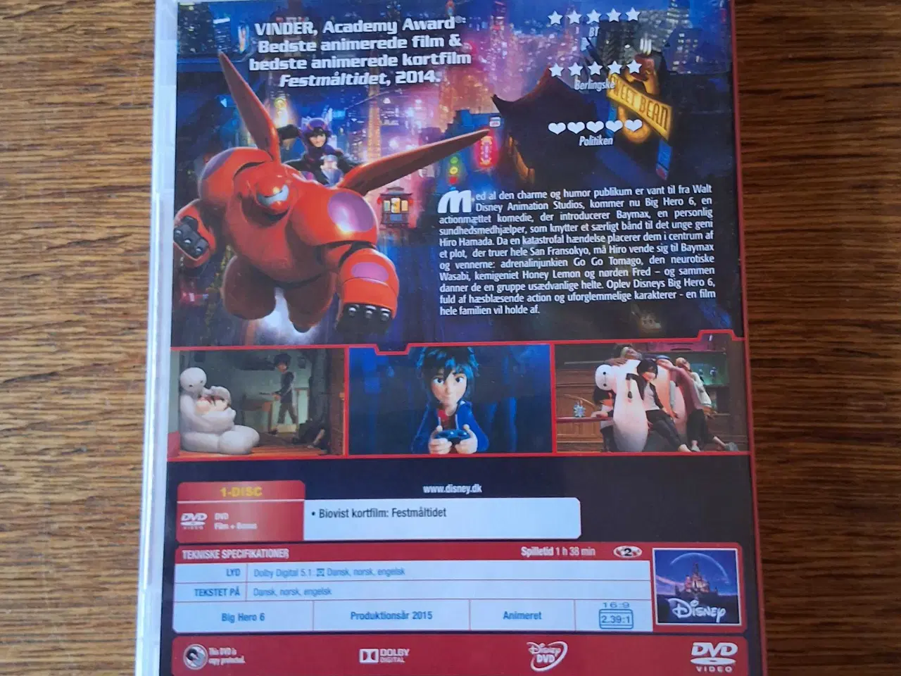 Billede 2 - WALT DISNEY: BIG HERO 6.  DVD-tegnefilm. 
