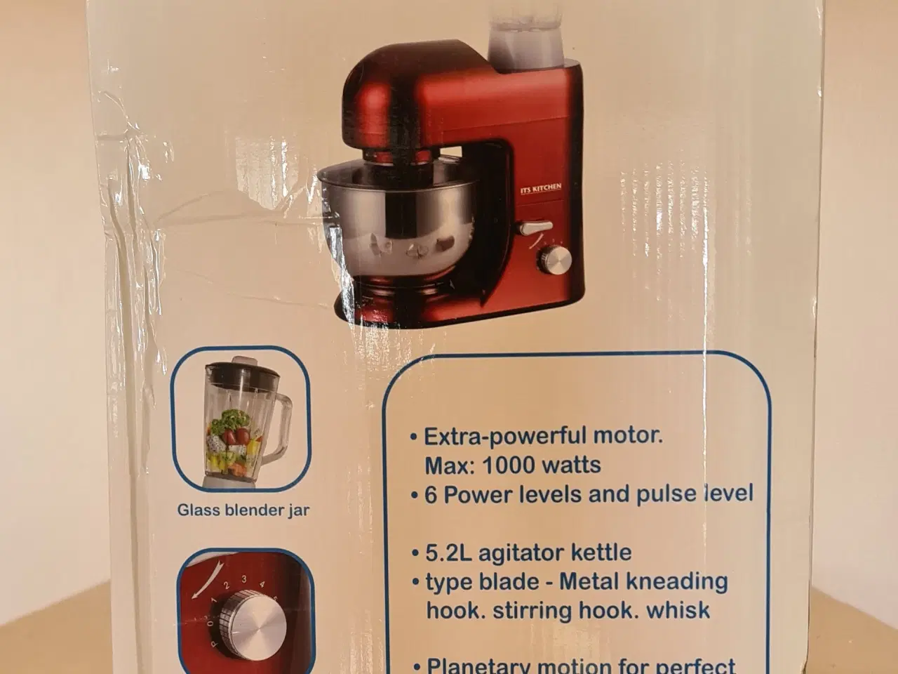 Billede 12 - TS Kitchen Køkkenmaskine Rød Rustfrit Stål