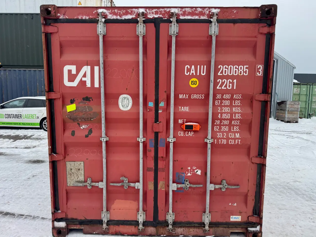 Billede 2 - Brugt 20 fods Isoleret Container-ID: CAIU 260685-3