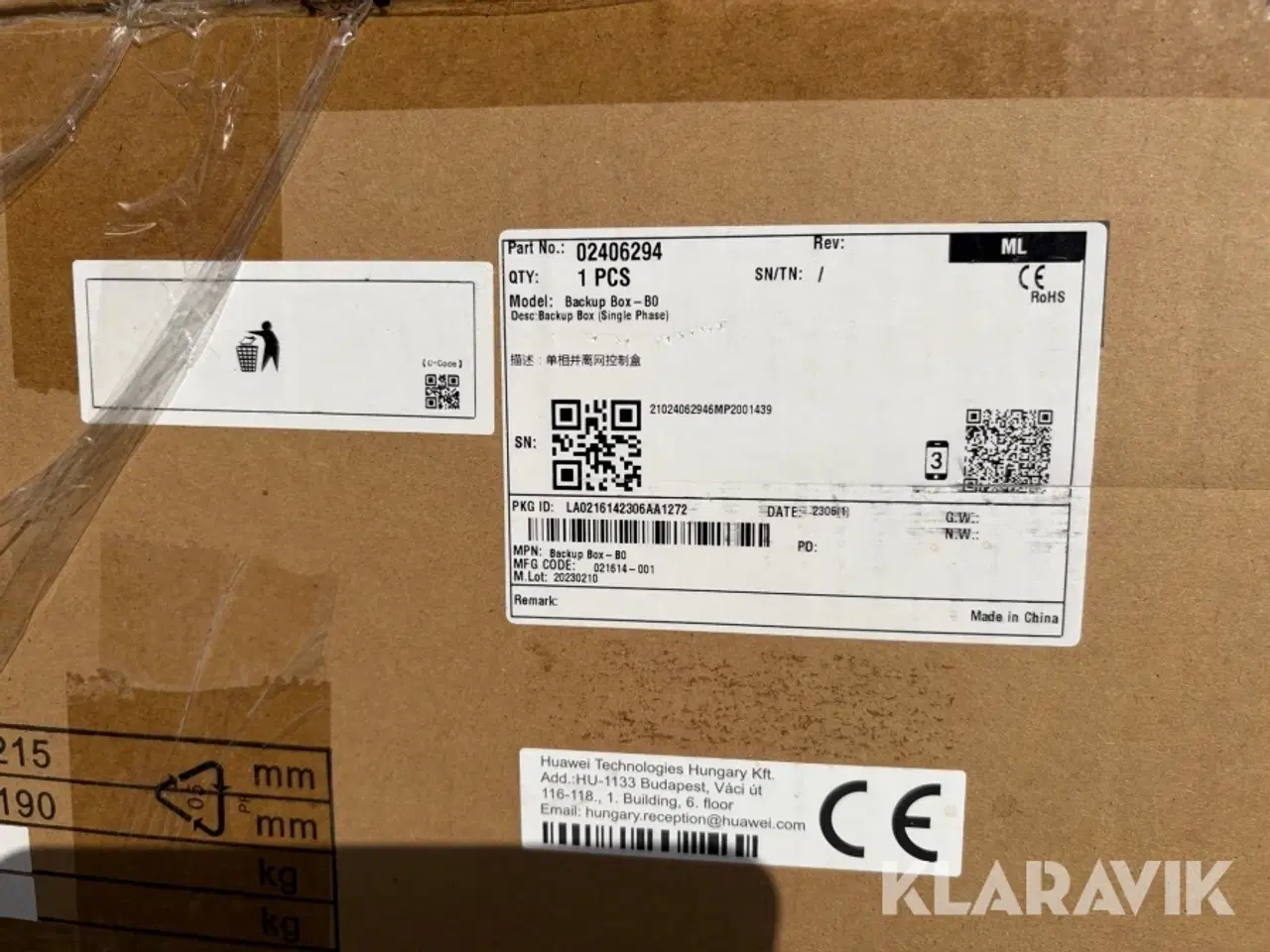 Billede 4 - Backup Box B-1 Huawei Luna2000 - 02406294