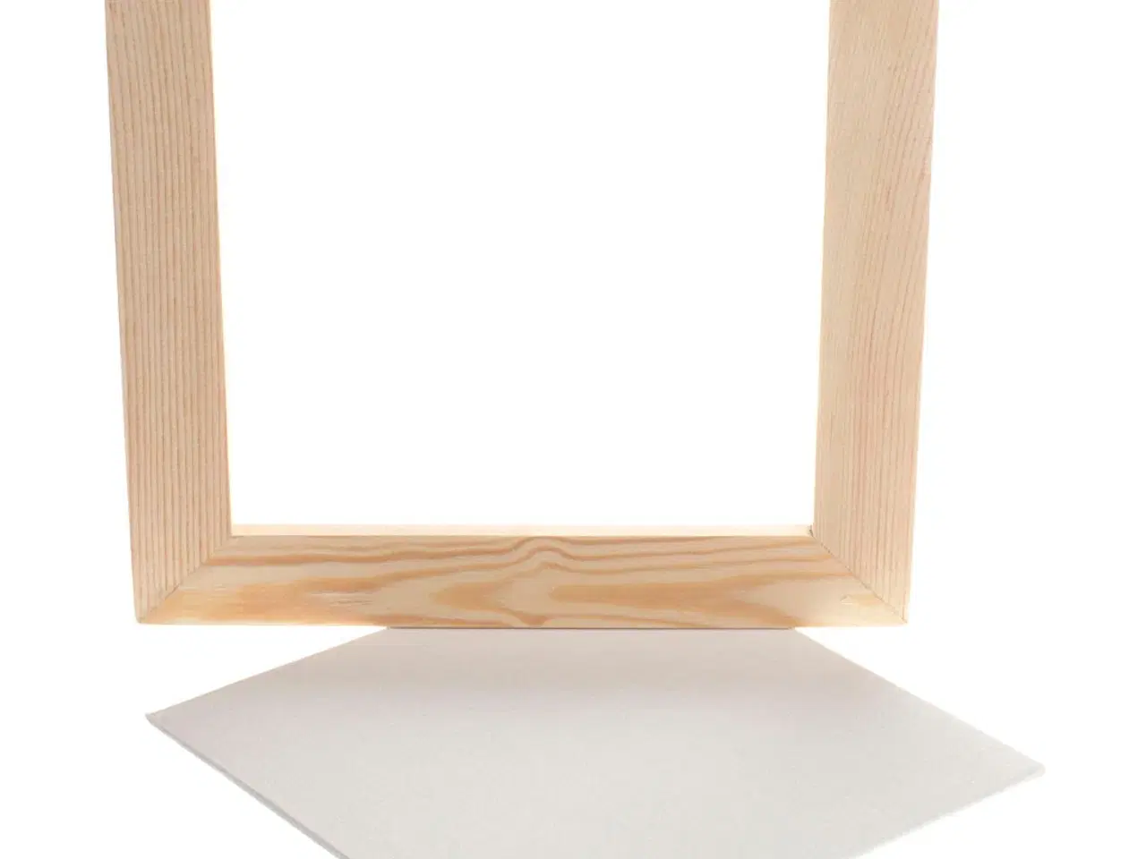 Billede 1 - Malerplade med Træramme 20x20 cm - Hvid, 1 stk.