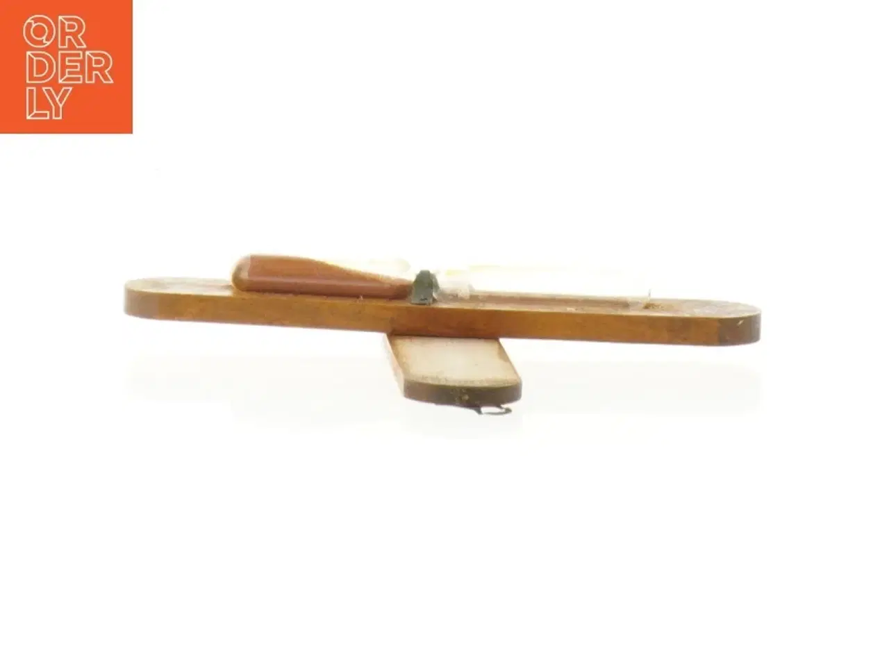 Billede 5 - Antikt Timeglas i træ (str. 17 x 3 cm)