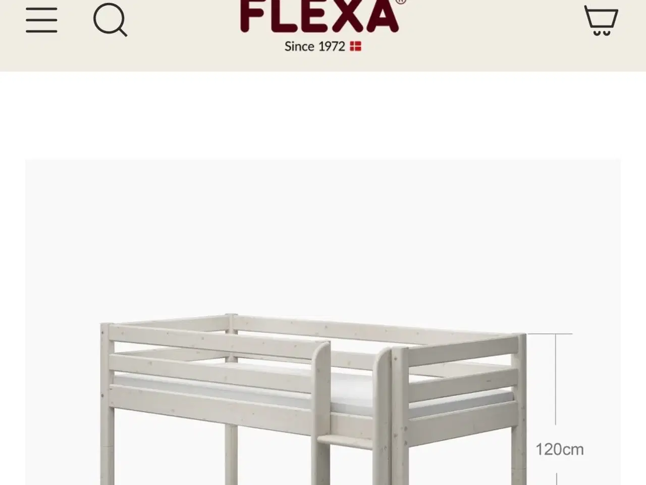 Billede 2 - Halvhøj seng med skrivebord