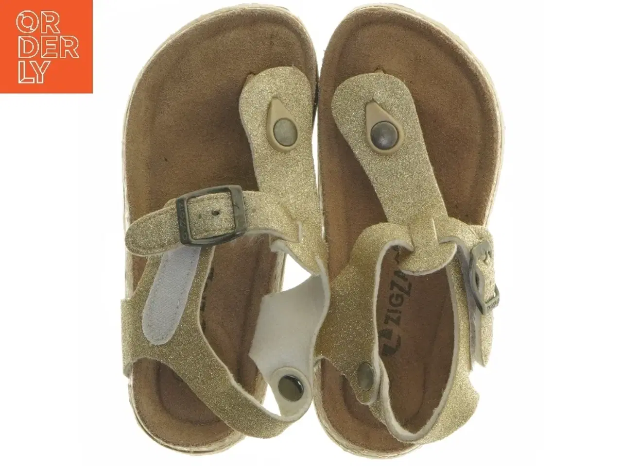 Billede 5 - Nye Guld åbne sandaler i størrelse 31 fra ZigZag (str. 31 )
