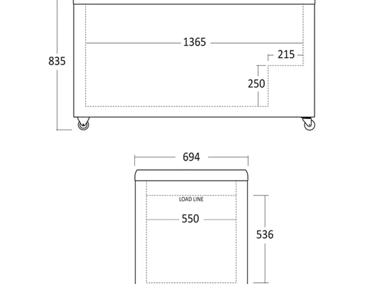 Billede 2 - Scandomestic Isfryer 473 Liter Statisk – SCIC510D