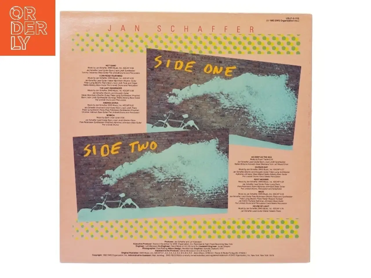 Billede 2 - Jan Schaffer - Blue Bridges and Red Waves LP