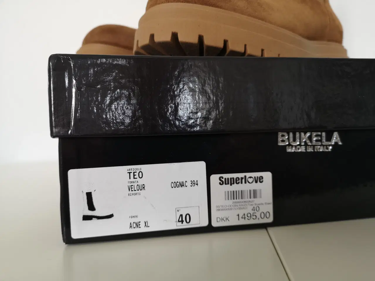 Billede 4 - Bukela Støvler, Teo Suede, Cognac, str. 40