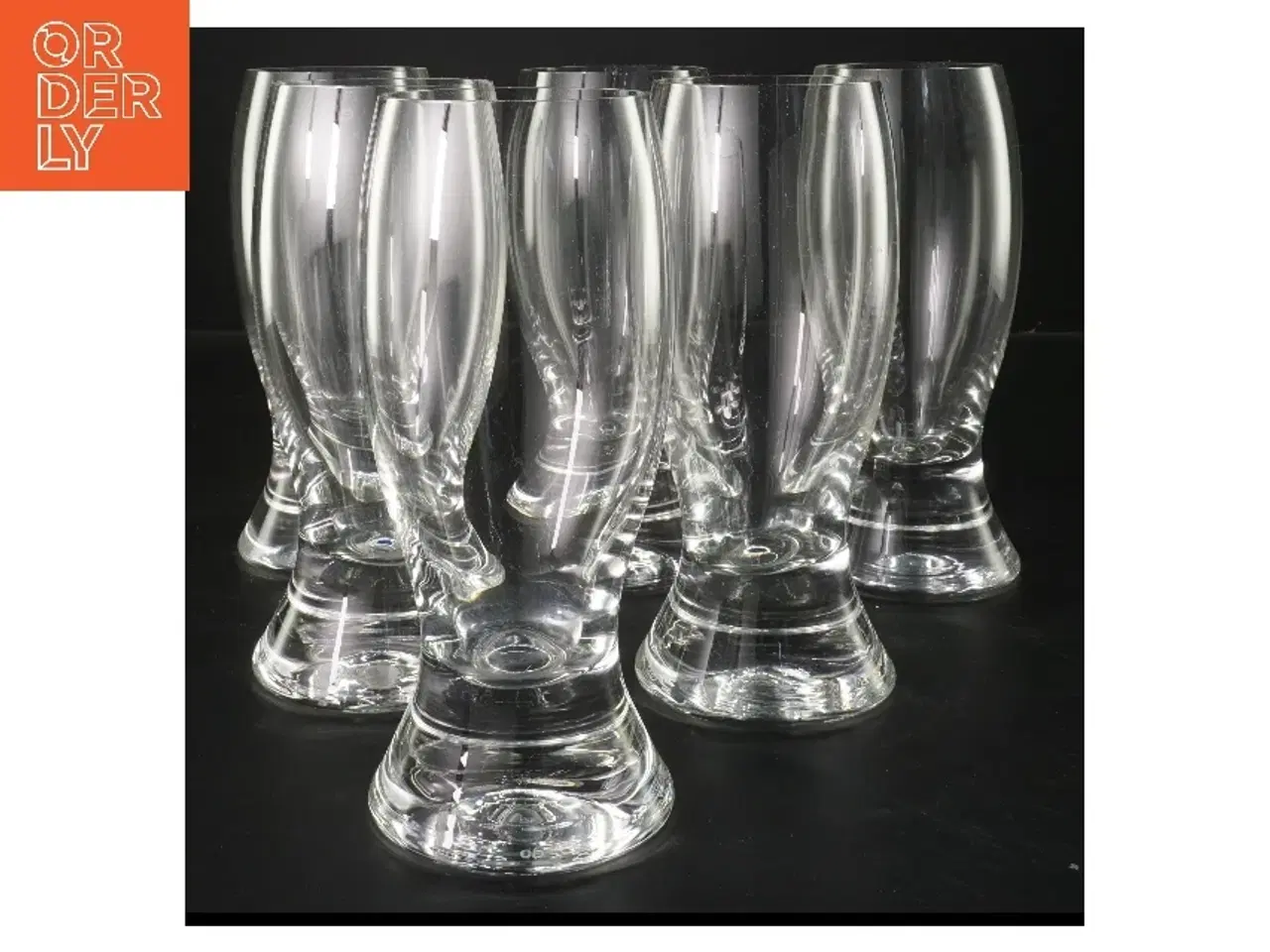 Billede 1 - Sæt af 6 glas fra Eb (str. 6 stk Ø 6,5 cm længde 18 cm)