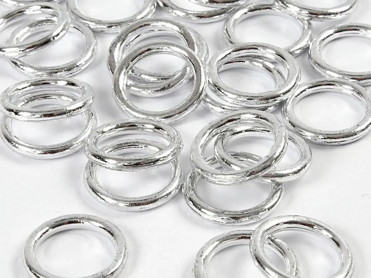 Billede 1 - Plastringe 15 mm, 25 stk. til kreative projekter