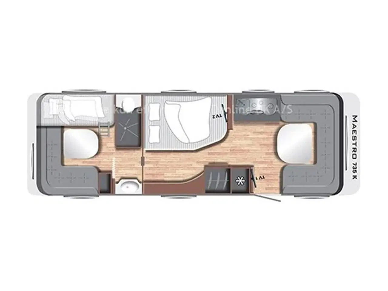 Billede 24 - 2018 - LMC Maestro 735 K Alde   Lækker Familie vogn med Alde centralvarme fra LMC fra Hinshøj Caravan A/S