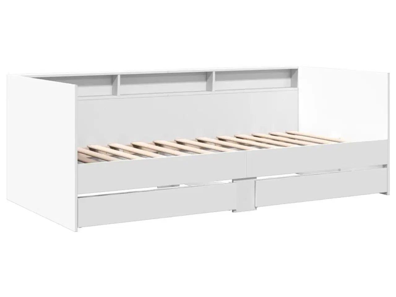 Billede 2 - Daybed med skuffer uden madras 90x200 cm hvid