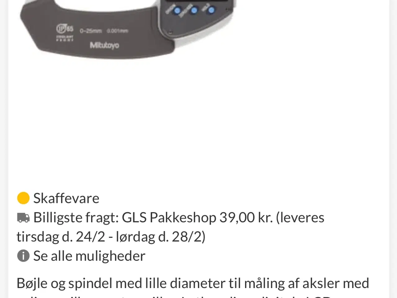 Billede 3 - Mitutoyo mikrometer