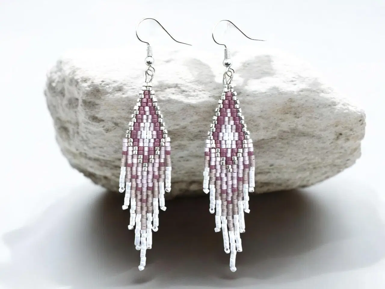 Billede 1 - Grønlandske perle øreringe 