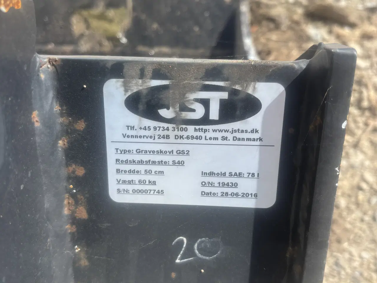 Billede 3 - Jst 50cm graveskovl S40