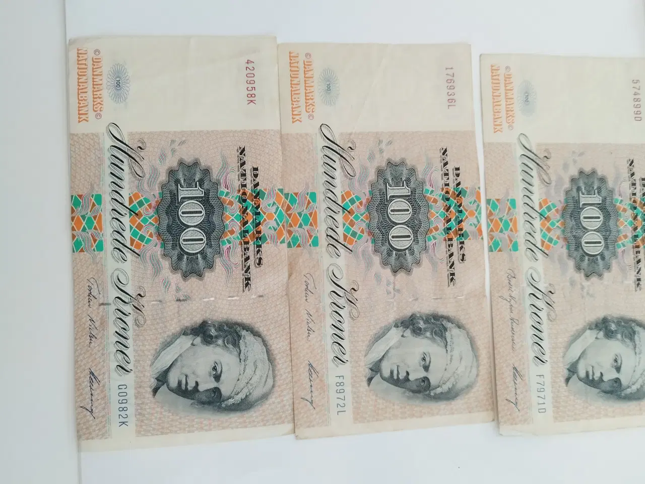 Billede 4 - 100 💯 Hundrede Kroner. 4 STK 