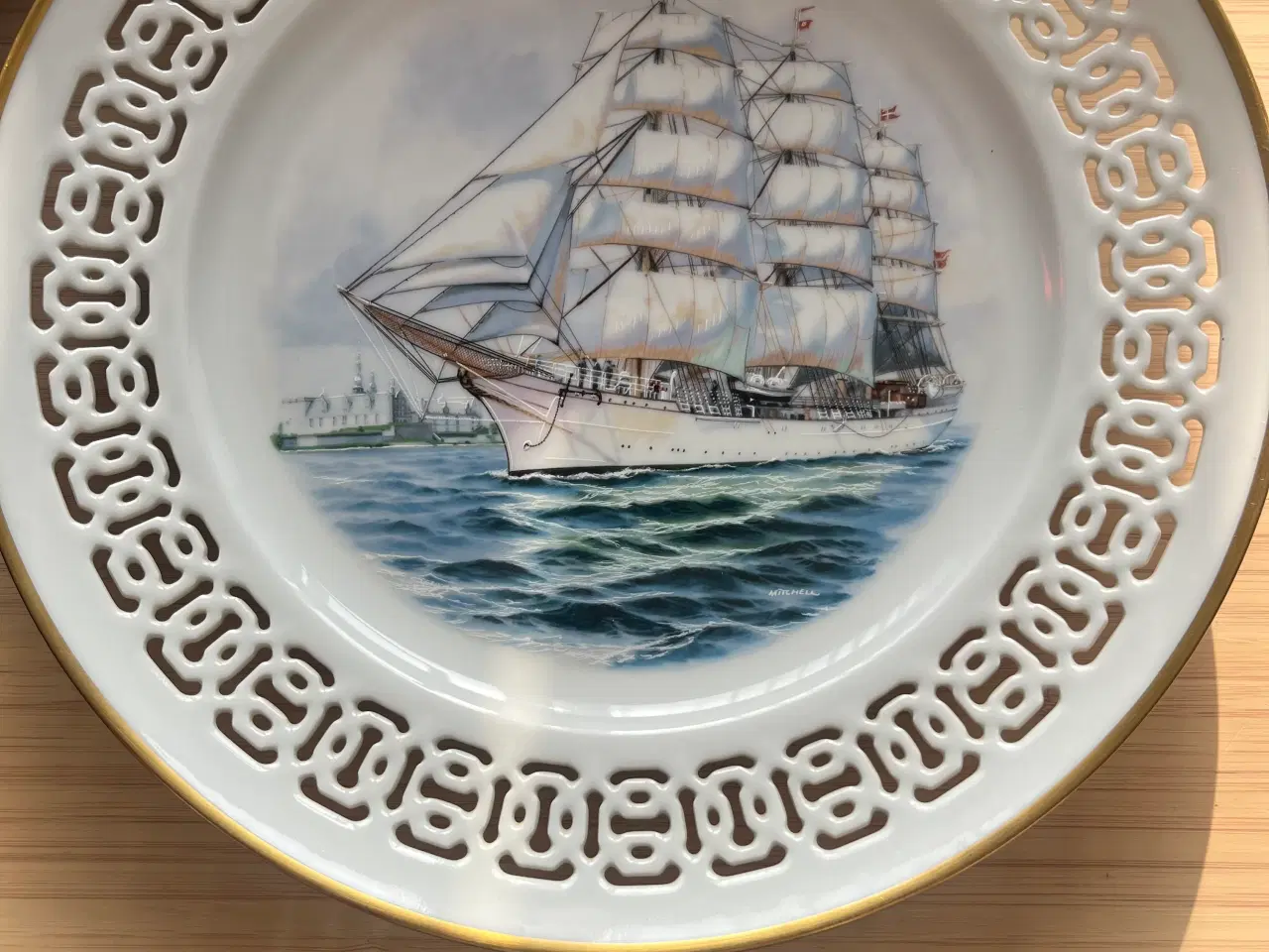 Billede 4 - 4 stk Windjammer tallerkener med motiver af skoles