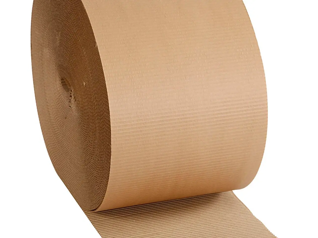 Billede 1 - Gråbrunt Bølgepap 30 cm x 70 m - Beskyttelse & Indpakning