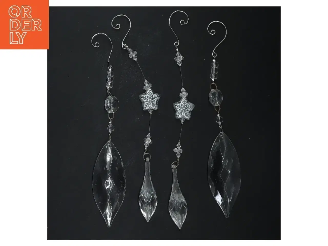 Billede 1 - Glas ophæng med perler (str. 24 cm)