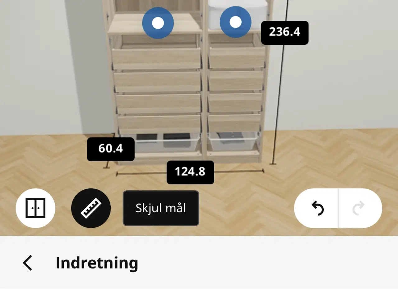 Billede 5 - Ikea Pax garderobeskab med 8 skuffer 
