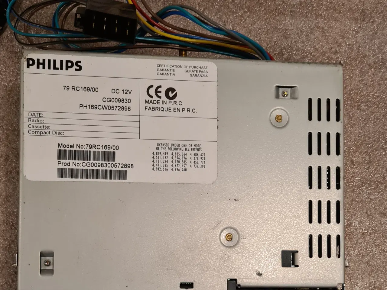Billede 5 - Philips RC 169 Stereo Cassette Deck