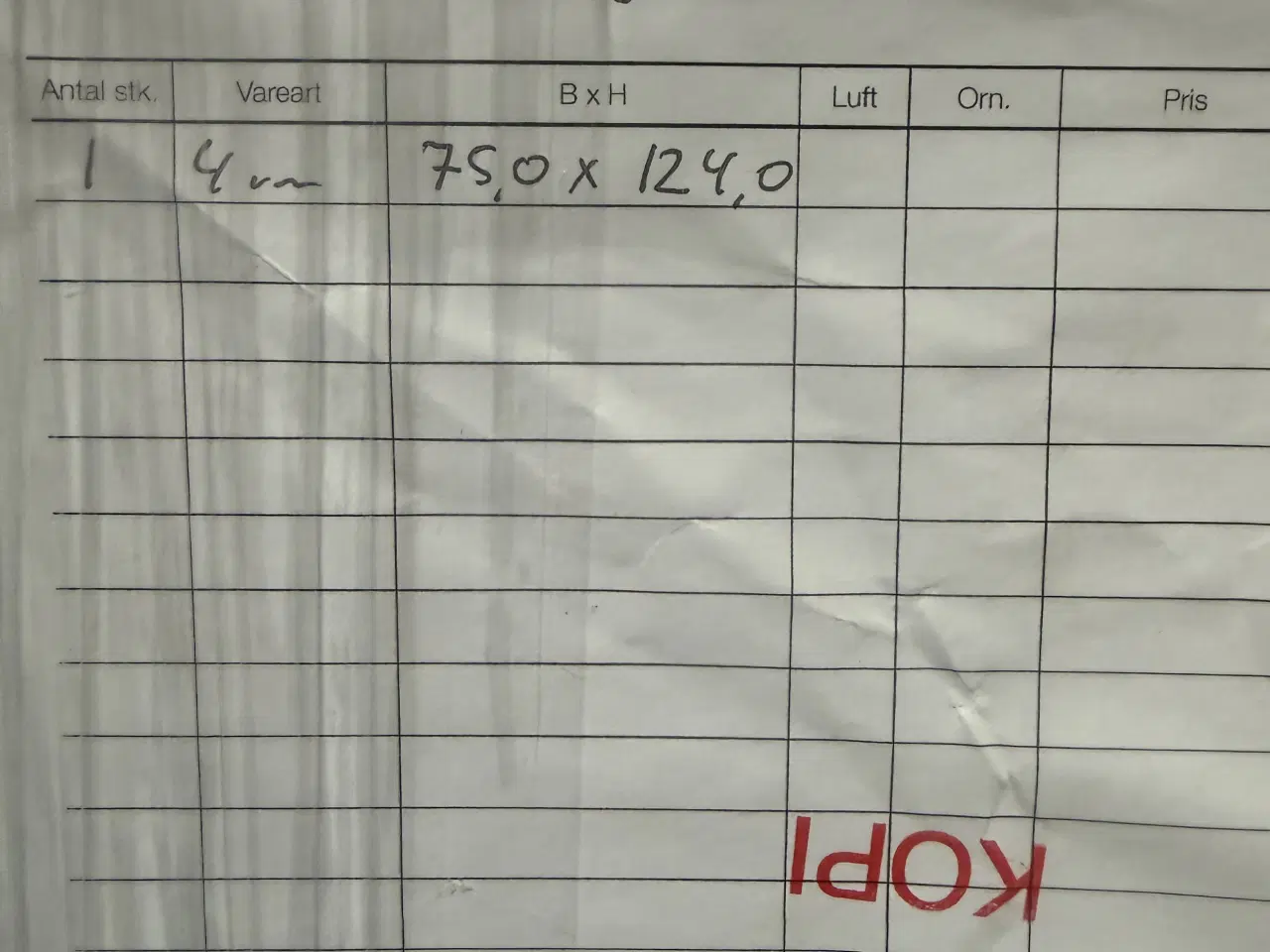 Billede 2 - Enkeltlags glas 