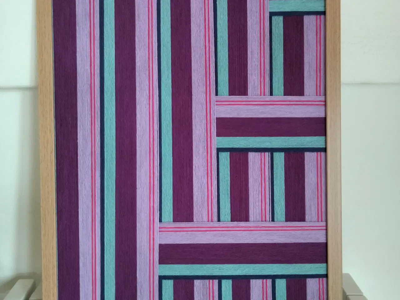 Billede 4 - Garnbilleder 30x40 cm håndlavet 