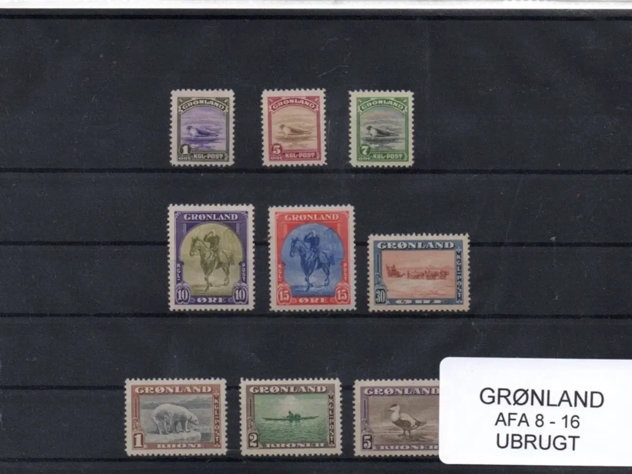 Billede 1 - Grønland - Amerikaudgaven Afa 8 - 16 - Ubrugt