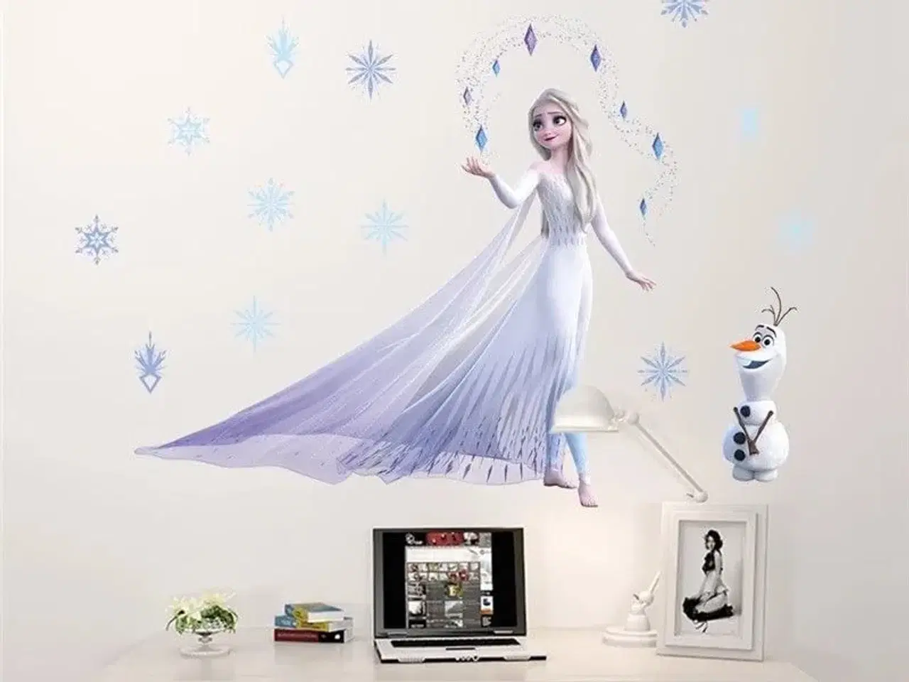 Billede 10 - Frost wallstickers med Elsa fra Frost