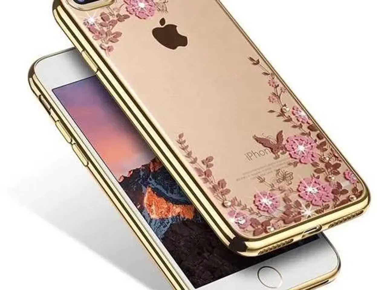 Billede 8 - Silikone cover med similisten blomster til iPhone 
